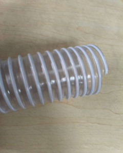 Corrugated hose white with wire φ50